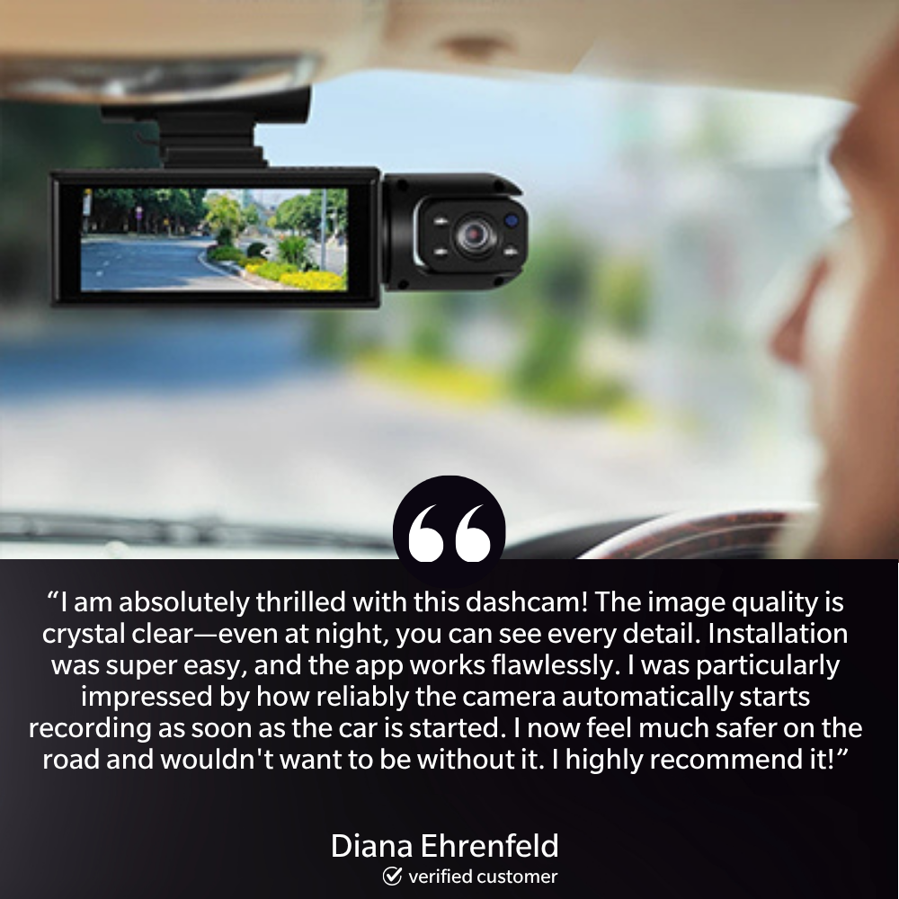 CarVision™ 4K Dual Dashcam – Your eyewitness on every journey